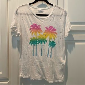 Lauren Moshi distressed ombré palm trees